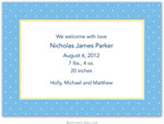 Boatman Geller - Create-Your-Own Birth Announcements/Invitations (Swiss Dot)