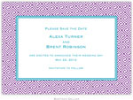 Boatman Geller - Create-Your-Own Birth Announcements/Invitations (Greek Tile)