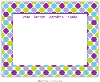 Boatman Geller - Big Dots Purple Birth Announcements/Invitations Boatman Geller - Big Dots Purple Birth Announcements/Invitations