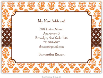 Boatman Geller - Beti Orange Birth Announcements/Invitations Boatman Geller - Beti Orange Birth Announcements/Invitations