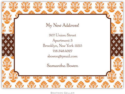 Boatman Geller - Beti Orange Birth Announcements/Invitations