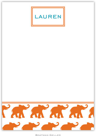 Boatman Geller - Elephants Orange Birth Announcements/Invitations