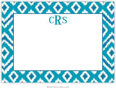 Boatman Geller - Ikat Turquoise Birth Announcements/Invitations Boatman Geller - Ikat Turquoise Birth Announcements/Invitations