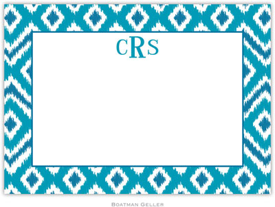 Boatman Geller - Ikat Turquoise Birth Announcements/Invitations