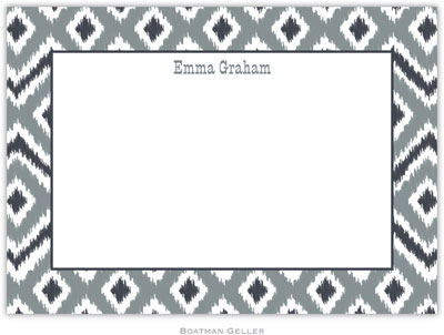 Boatman Geller - Ikat Gray Birth Announcements/Invitations Boatman Geller - Ikat Gray Birth Announcements/Invitations