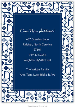 Boatman Geller - Keys Navy Birth Announcements/Invitations Boatman Geller - Keys Navy Birth Announcements/Invitations