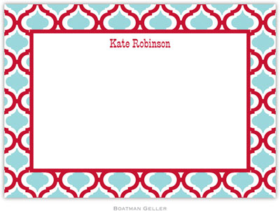 Boatman Geller - Kate Red & Teal Birth Announcements/Invitations