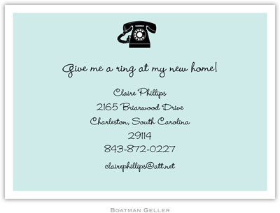 Boatman Geller - Phone Birth Announcements/Invitations