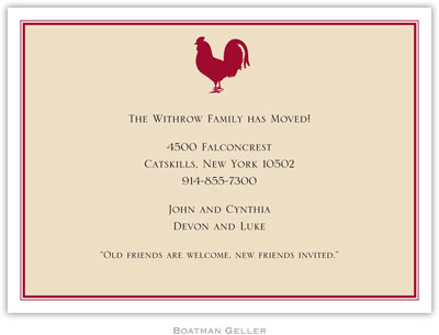 Boatman Geller - Rooster Birth Announcements/Invitations