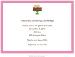 Boatman Geller - Birthday Cake Pink Birth Announcements/Invitations