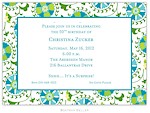 Boatman Geller - Suzani Teal Birth Announcements/Invitations