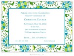 Boatman Geller - Suzani Teal Birth Announcements/Invitations