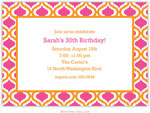 Boatman Geller - Kate Tangerine & Raspberry Birth Announcements/Invitations