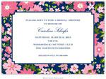 Boatman Geller - Caroline Floral Pink Birth Announcements/Invitations