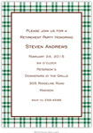 Boatman Geller - Miller Check Green & Brown Birth Announcements/Invitations