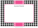 Boatman Geller - Alex Houndstooth Black Birth Announcements/Invitations