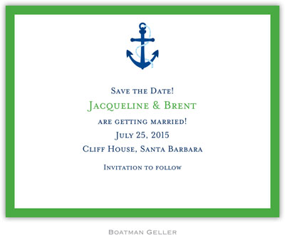 Boatman Geller - Create-Your-Own Birth Announcements/Invitations (Icon with Border)