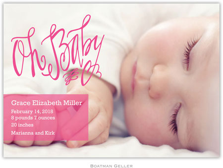 Boatman Geller - Create-Your-Own Digital Photo Cards (Oh Baby Raspberry)