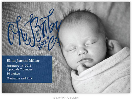 Boatman Geller - Create-Your-Own Digital Photo Cards (Oh Baby Navy)
