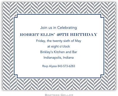 Boatman Geller - Create-Your-Own Birth Announcements/Invitations (Herringbone) Boatman Geller - Create-Your-Own Birth Announcements/Invitations (Herringbone)
