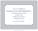 Boatman Geller - Create-Your-Own Birth Announcements/Invitations (Herringbone)