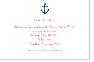 Boatman Geller - Anchor Birth Announcements/Invitations