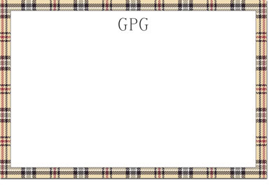 Boatman Geller - Mimi Town Plaid Birth Announcements/Invitations