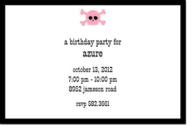 Boatman Geller - Skull Birth Announcements/Invitations Boatman Geller - Skull Birth Announcements/Invitations