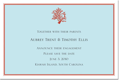 Boatman Geller - Coral Birth Announcements/Invitations Boatman Geller - Coral Birth Announcements/Invitations