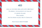 Boatman Geller - Repp Tie Red & Navy Birth Announcements/Invitations