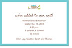 Boatman Geller - Nest Birth Announcements/Invitations