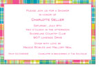 Boatman Geller - Madras Patch Bright Birth Announcements/Invitations