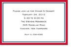 Boatman Geller - Border Red & Navy Birth Announcements/Invitations