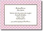 Boatman Geller - Pink With Brown Dot Invitations