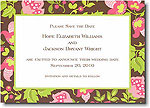 Boatman Geller - Brown Floral Invitations