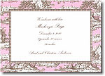 Boatman Geller - Pink & Brown Toile Invitations