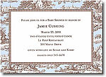 Boatman Geller - Blue & Brown Toile Invitations