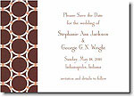 Boatman Geller - Brown Bamboo Rings Invitations