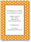 Boatman Geller - Halloween Invitations (Polka Dot Tangerine)