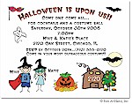 Pen At Hand Stick Figures - Invitations - Halloween #3 (color)