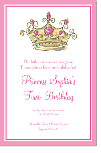Inkwell - Invitations (Princess Crown) Inkwell - Invitations (Princess Crown)