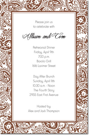 Inviting Co. - Invitations (Tattoo Chocolate)