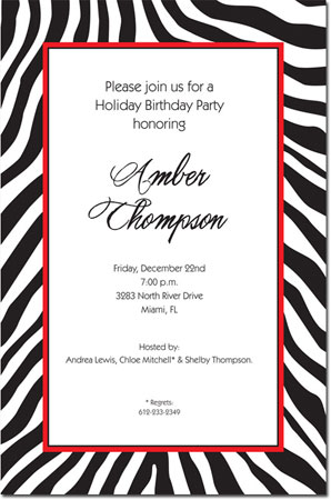 Inviting Co. - Invitations (Zebra Black) Inviting Co. - Invitations (Zebra Black)