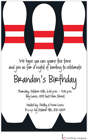 Inviting Co. - Invitations (Bowling Pins) Inviting Co. - Invitations (Bowling Pins)