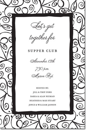 Inviting Co. - Invitations (Black Scroll) Inviting Co. - Invitations (Black Scroll)