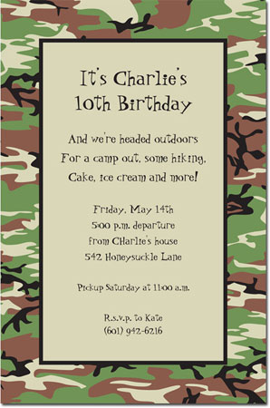 Inviting Co. - Invitations (Camo) Inviting Co. - Invitations (Camo)