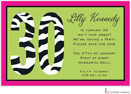 Inviting Co. - Invitations (Zebra 30) Inviting Co. - Invitations (Zebra 30)