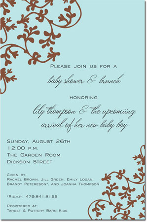 Inviting Co. - Invitations (Blue Vines)