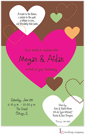 Inviting Co. - Invitations (Stitched Hearts) Inviting Co. - Invitations (Stitched Hearts)