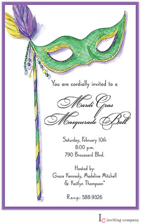 Inviting Co. - Invitations (Green Mask) Inviting Co. - Invitations (Green Mask)